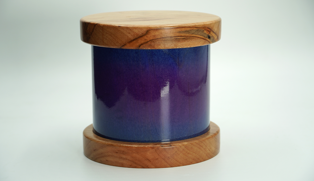 Purple Ombre Tube Urn