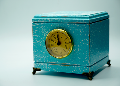 Blue Saltwash Clock Urn