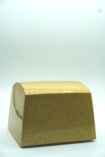 Gold Glitter Pyramid Urn