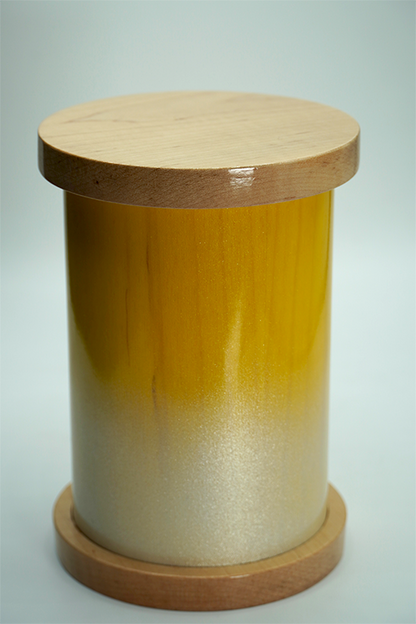 Lemon Drop Yellow Ombre Urn