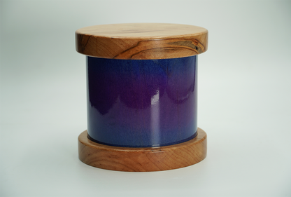 Purple Ombre Tube Urn